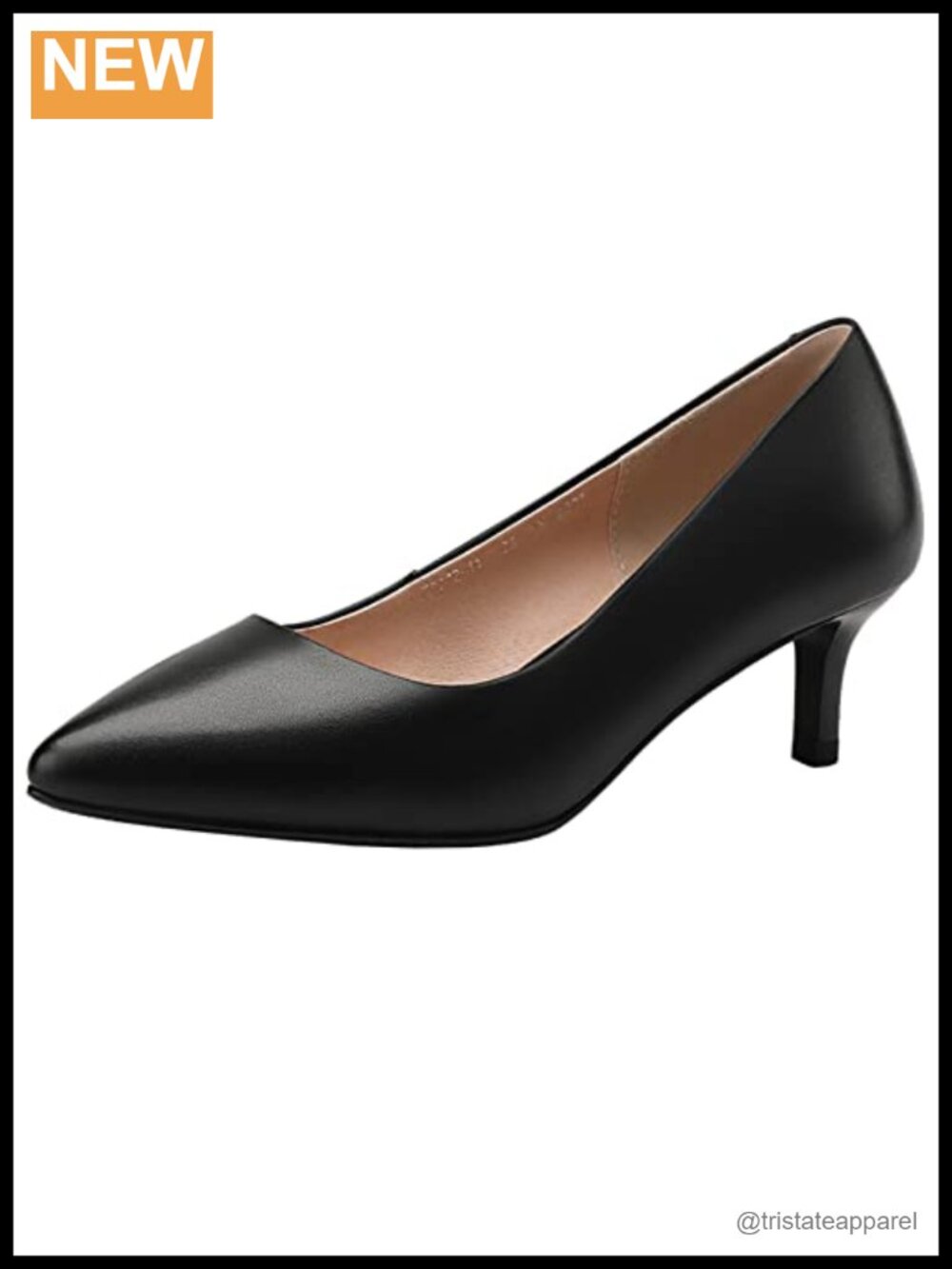Genuine Leather Pointed Toe High Heel Pumps Office Work Shoes